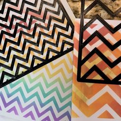 IMG_1084.jpg Free STL file Stencil - ZigZag!・Object to download and to 3D print