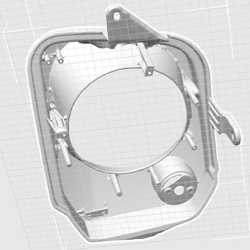 suzuki Jimny  head light support 3D model