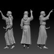 03.jpg Femme paysanne de la Nativité - Figurine biblique pointant du doigt | Modèle d'impression 3D