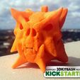 Gankra_SCharm_MainImage_Plug_1.jpg Free STL file Gankra Skull Charm - Kickstarter promotion for 3DKitbash.com・3D printing design to download