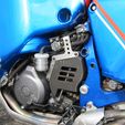 Yamaha-YZE-0WD8-Dakar-1993-FD95-09.jpg CRANKCASE PINION COVER XTZ 750 YZE DAKAR CUSTOMIZED