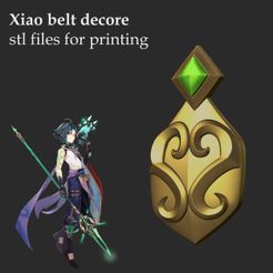 belt_decore.jpg Xiao belt decor genshin cosplay  stl files for printing