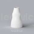 A_4_Renders_1.png Niedwica Vase Set A_1_11 | 3D printing vase | 3D model | STL files | Home decor | 3D vases | Modern vases | Floor vase | 3D printing | vase mode | STL  Vase Collection