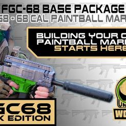 UNW-FGC68-BASE-package.jpg Free STL file FGC-68 base package / starter set for tipx tcr magfed paintball marker・3D printer design to download