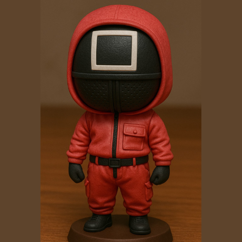 MINIX - Figura Coleccionable Guardia Enmascarado Triángulo De El Juego Del Calamar, 12 Cm