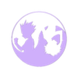 Yin Yang Hunter X.stl Gon and Killua Yin Yang