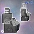 3.jpg Futuristic fortified base with steel walls and observation tower with ladders (34) - Future Sci-Fi SF Post apocalyptic Tabletop Scifi Wargaming Planetary exploration RPG Terrain