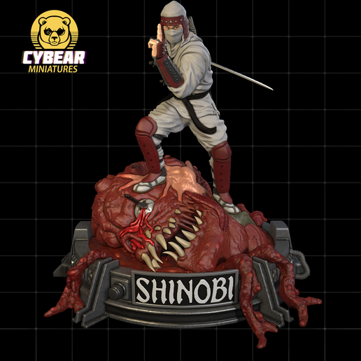 🥷 Sega Shinobi III Joe Musashi Ninja・ STL File for 3D