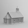 be88d6932c66ae4995d2a95b5b43ed9f_original.jpg Wild West Rural Church - by WOW Buildings - 3D Printable STL. Wargaming, Diorama, Railroading, Scale Model