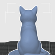 3.png Serene Sitting Cat Figurine (3D Print STL)