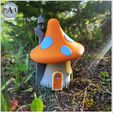 001B.jpg 3D-Datei NIEDLICHES FEENHAUS FÜR IHREN GARTEN V-002!・Modell zum Herunterladen und 3D-Drucken
