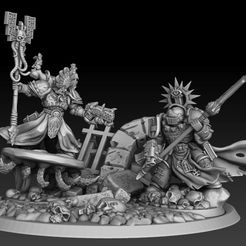 Exalted-13.jpg Chaotic Sorcerer vs Holy Knight warrior Diorama (presupported)