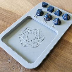 IMG_20200305_142517.jpg STL file D&D Dice Tray - Plain・3D print design to download