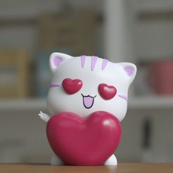 TinyMakers3D_CAT_in_Love03.jpg ♡♡♡♡ LOVELY KAWAII KITTY CUTE AND LOVE.