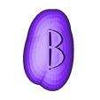 B Runestone.stl STL file Medieval Rune Set・Design to download and 3D print
