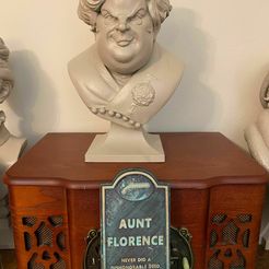 haunted-mansion-aunt-florence-3d-printable-bust-3d-model-obj-stl-19.jpg 3D-Datei Haunted Mansion Aunt Florence 3D Printable Bust・3D-druckbares Modell zum herunterladen