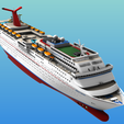 6.png CARNIVAL FANTASY cruise ship 3d printable model