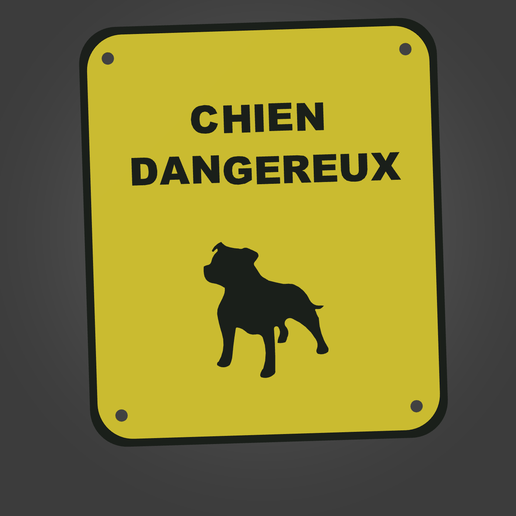 chien dangereux 3D model
