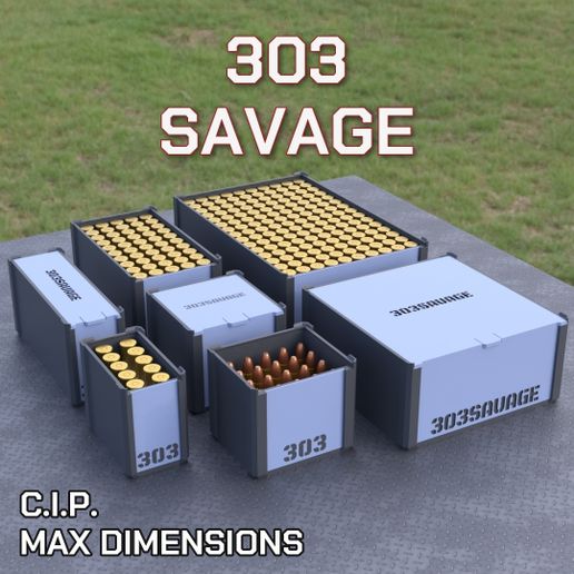 DBOX AMMO BOX .303 Savage AMMUNITION STORAGE 10/20/25/50/100/150 ROUNDS CRATE ORGANIZER 303 Savage