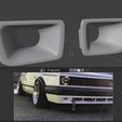 Capture.jpg Air Intake Vents - Ducts Golf MK2 Jetta GTI 55mm Big Bumper - STL 3D Model