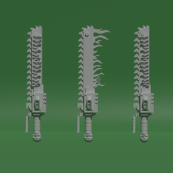 render1.png Free STL file Flamy Primaris Chainswords・3D printable model to download