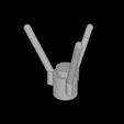 01_photo.webp Lego Compatible (3741.dat) Plant Flower Stem | 3D Printable STL