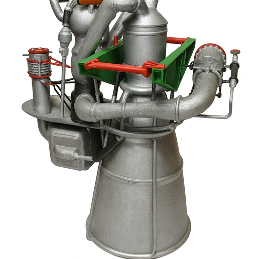 RD-276 Rocket Engine - High-Detail Assembly Model