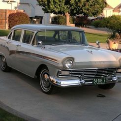 File0_057020_800600.jpg Бесплатный STL файл Ford Custom 300 Fordor Sedan 1957・Шаблон для 3D-печати для загрузки