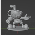 3D file Cuphead FNF INDIE CROSS ❌・3D print object to download・Cults