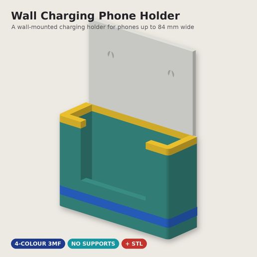 Wall Charging Phone Holder - Outlet Shelf - Just 1 Euro
