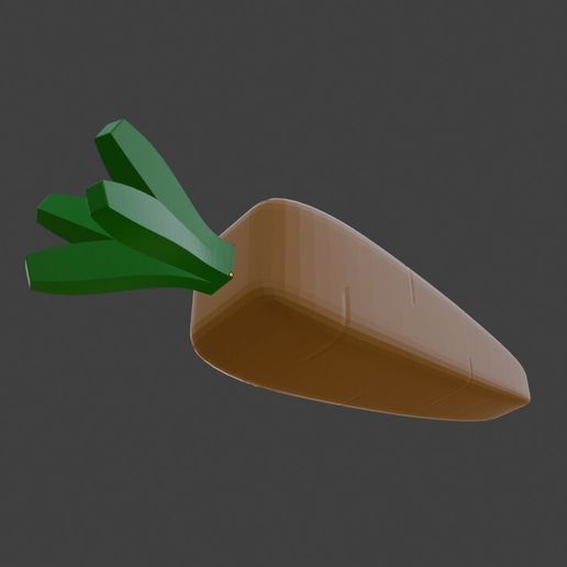 Adorable Low-Poly Easter Carrot Decoration – 3D Printable STL File