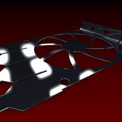 photo_CurrSnapshot.jpg Free STL file Bracket for attaching an 80 mm fan to the back wall・3D printing model to download