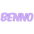 BENNO.STL BEN BENNI BENNO LED names illuminated letters 3 names
