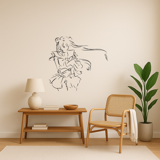 Sailor Moon - A Magical Girls Hair Flowing In The