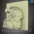 2.png eagle bird 3D STL Model for CNC Router Engraver Carving Machine Relief Artcam Aspire cnc files, Wall Decoration