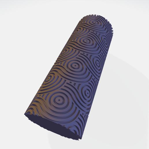 roller polymer clay .2 types hole and combaine 3D model