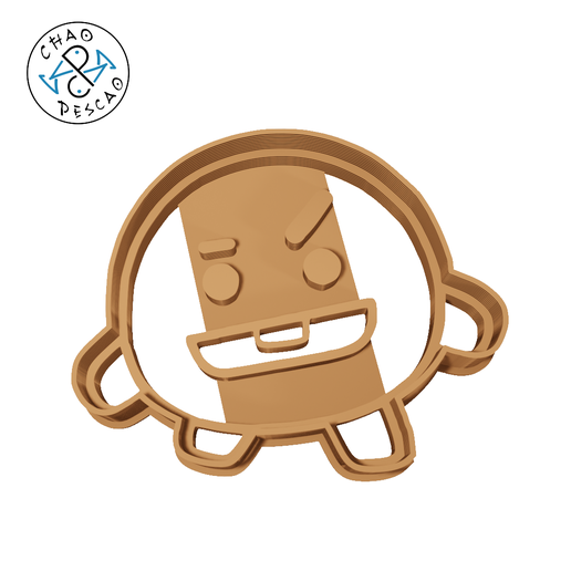 Shooky - BT21 / BTS - Cookie Cutter - Fondant - 3D model önizlemesi