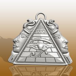 EYE-HORUS-Ancient-Egypt-PENDANT01.jpg Archivo STL Colgante Ojo de Horus en el Antiguo Egipto・Objeto imprimible en 3D para descargar