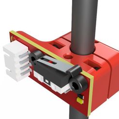Z122_EndSwitch_2018-Feb-16_08-28-19PM-000_CustomizedView32201637128.jpg Бесплатный STL файл Endstop Microswitch Support & clamp for 8 mm rod・3D-печать объекта для загрузки