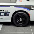 ~ Welly 1:24 Scale 2016 Dodge Charger R/T Replacement Police Wheels