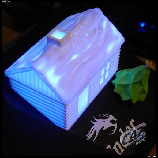 ender-3-xmas-house_5.jpg Free STL file Ender 3 Xmas House LCD cover・3D printing template to download, c47