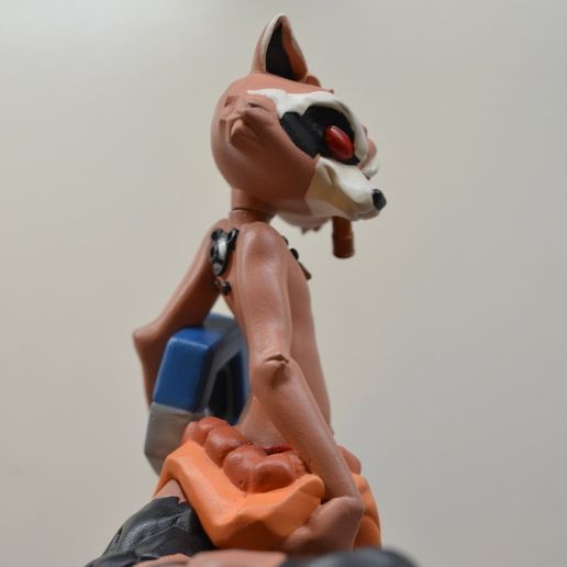 🚀 Rocket Raccoon 3d Print・ 3D File for 3D printing・Cults