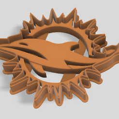 Dolphings.png Fichier STL EMPORTE-PIÈCE LOGO NFL DES DAUPHINS DE MIAMI・Modèle à télécharger et à imprimer en 3D