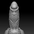 01-A.jpg Omen Wild Dildo 3D Print Model
