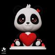 4.jpg Panda Bear-Valentine's Day Version (Dedication)