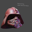 VaderSamuraiHelmet02.png Casco samurái Vader - Fusión de ciencia ficción y armadura samurái tradicional en impresión 3D