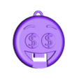 Face with eyes and mouth hanging.stl Money-mouth emoji