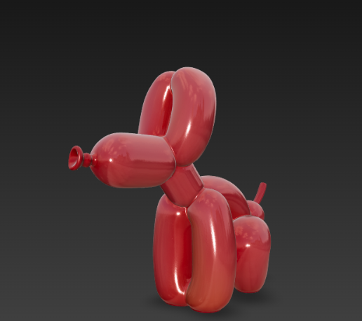 BALLOON DOG FIGURINE - 3D model önizlemesi
