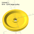 U3_M14_125pct_render.png Emco Unimat 3 low and high speed pulley set