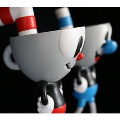 a34343c1eea01b81b1849547522f74a1_preview_featured.JPG Fichier STL gratuit Cuphead et Mugman・Objet à télécharger et à imprimer en 3D